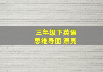 三年级下英语思维导图 漂亮